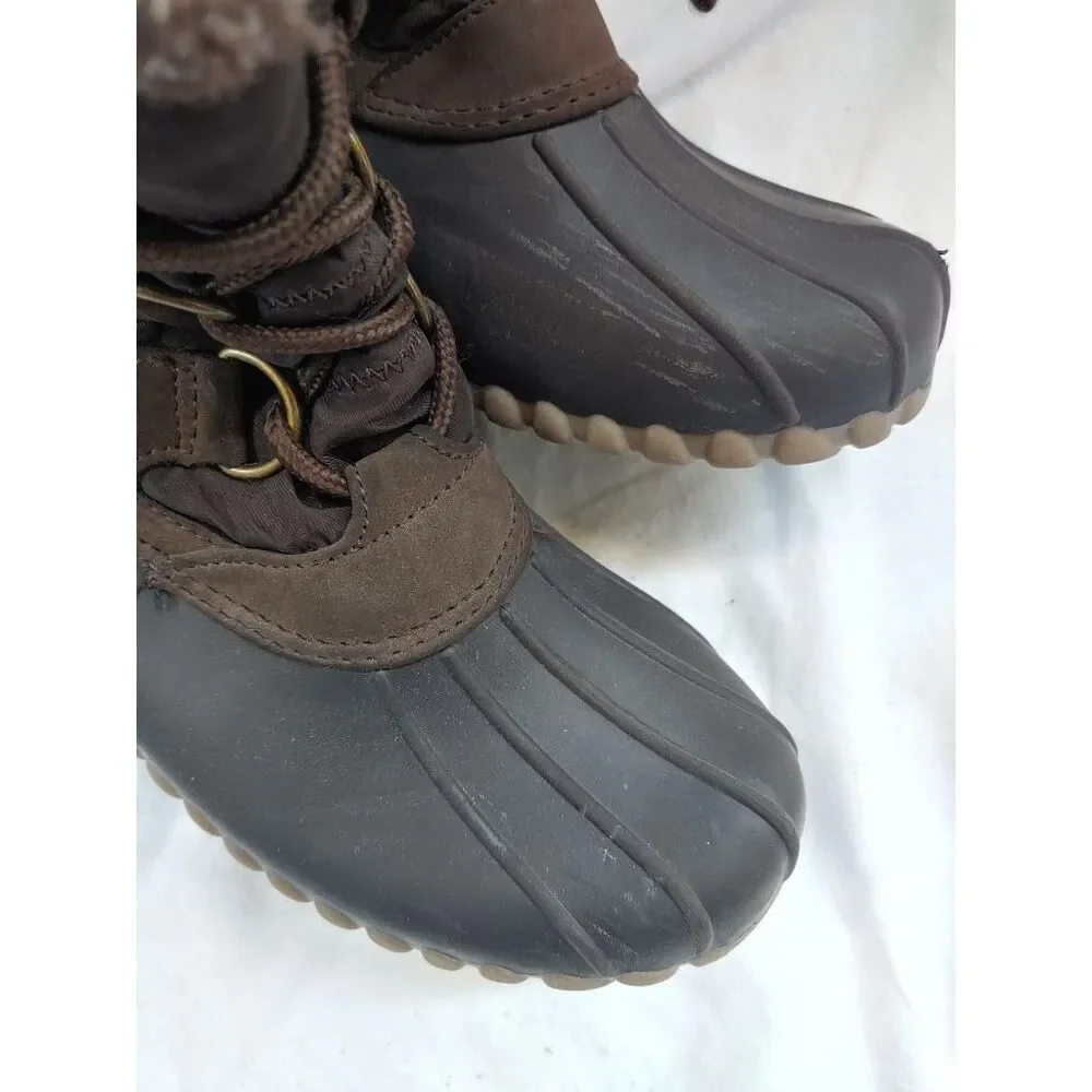 Baretraps FIANNA Womens Size 6M Brown Ankle Duck Boot.